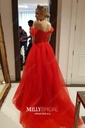 Ball Gown Off-the-shoulder Tulle Sweep Train Beading Prom Dresses