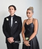 Sheath/Column Cowl Neck Ankle-length Satin Prom Dresses
