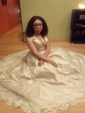 Princess V-neck Tulle Floor-length Beading Prom Dresses
