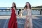 Princess Strapless Satin Floor-length Beading Prom Dresses