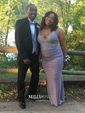 Sheath/Column V-neck Floor-length Jersey Prom Dresses With Appliques