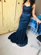 Mermaid Strapless Stretch Crepe Prom Dresses With Appliques