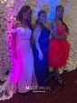 Mermaid Off-the-shoulder Stretch Crepe Modest Prom Dresses With Appliques