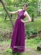 Ball Gown High Neck Tulle Cut Out Prom Dresses With Beading