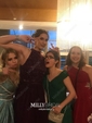 Ball Gown High Neck Tulle Cut Out Prom Dresses With Beading