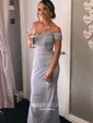 Mermaid Off-the-shoulder Lace Prom Dresses With Appliques