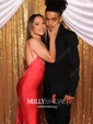 Sheath/Column V-neck Backless Floor-length Satin Prom Dresses