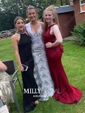 Mermaid V-neck Sparkly Sequin Prom Dresses