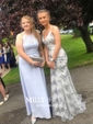 Mermaid V-neck Sparkly Sequin Prom Dresses