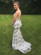 Mermaid V-neck Sparkly Sequin Prom Dresses