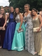 Mermaid V-neck Sparkly Sequin Prom Dresses