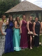Mermaid V-neck Sparkly Sequin Prom Dresses