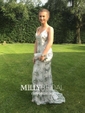 Mermaid V-neck Sparkly Sequin Prom Dresses