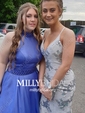 Mermaid V-neck Sparkly Sequin Prom Dresses