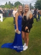 Sheath/Column V-neck Jersey Backless Prom Dresses With Ruched