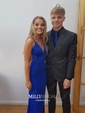 Sheath/Column V-neck Jersey Backless Prom Dresses With Ruched