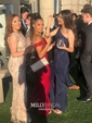 Mermaid Stretch Crepe Off-the-shoulder Prom Dresses With Appliques