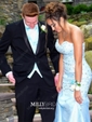 Mermaid Strapless Tulle Beaded Prom Dresses