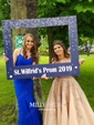 Trumpet/Mermaid V-neck Silk-like Satin Sweep Train Prom Dresses