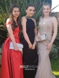 Ball Gown Satin Floor-length Off-the-shoulder Prom Dresses