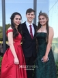 Ball Gown Satin Floor-length Off-the-shoulder Prom Dresses