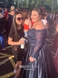 Ball Gown Off-the-shoulder Satin Modest Prom Dresses With Beading