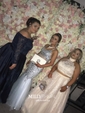 Ball Gown Off-the-shoulder Satin Modest Prom Dresses With Beading