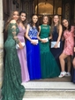Mermaid Illusion Long Sleeves Lace Prom Dresses With Appliques