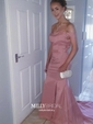 Mermaid Off-the-shoulder Stretch Crepe Prom Dresses