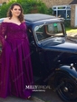 Ball Gown Off-the-shoulder Satin Modest Prom Dresses With Beading