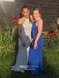 Mermaid High Neck Jersey Prom Dresses With Beading