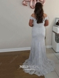 Mermaid Off-the-shoulder Lace Prom Dresses With Appliques