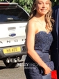 Mermaid Strapless Stretch Crepe Prom Dresses With Appliques