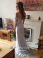 Mermaid Off-the-shoulder Lace Prom Dresses With Appliques
