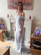 Mermaid Off-the-shoulder Lace Prom Dresses With Appliques