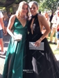 Black Ball Gown High Neck Tulle Backless Cut Out Prom Dresses