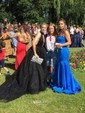 Black Ball Gown High Neck Tulle Backless Cut Out Prom Dresses