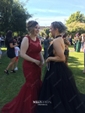 Black Ball Gown High Neck Tulle Backless Cut Out Prom Dresses