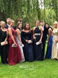 Ball Gown Off-the-shoulder Satin Modest Prom Dresses With Beading