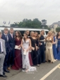 Ball Gown Off-the-shoulder Satin Modest Prom Dresses With Beading