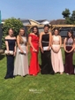 Ball Gown High Neck Tulle Cut Out Prom Dresses With Beading