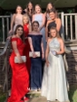 Ball Gown High Neck Tulle Cut Out Prom Dresses With Beading