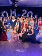 Sheath/Column V-neck Jersey Backless Prom Dresses With Ruched
