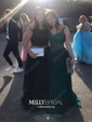 Princess Off-the-shoulder Tulle Sweep Train Beading Prom Dresses