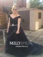 Ball Gown Off-the-shoulder Tulle Prom Dresses With Ruched