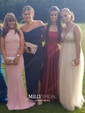 Burgundy Ball Gown Strapless Satin Prom Dresses
