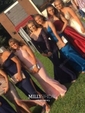 Burgundy Ball Gown Strapless Satin Prom Dresses