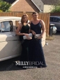 Mermaid Scoop Neck Velvet Prom Dresses With Appliques