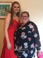 Sheath/Column V-neck Jersey Prom Dresses With Ruched