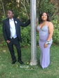 Sheath/Column V-neck Floor-length Jersey Prom Dresses With Appliques